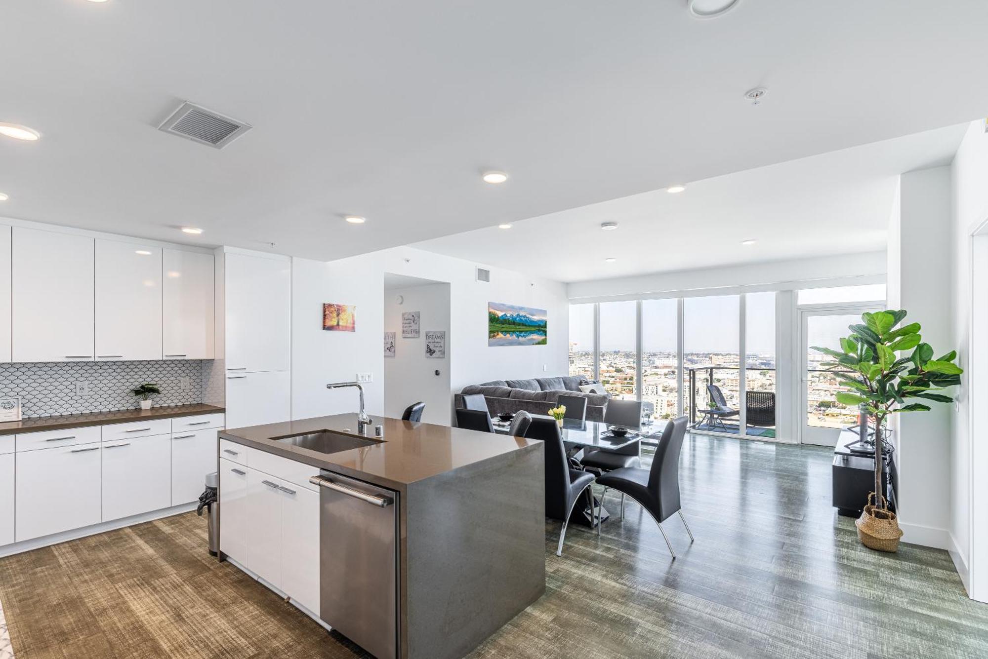 Top Floor High Rise 3 Bed Dtla Skyscraper Penthouse Лос Анджелис Екстериор снимка