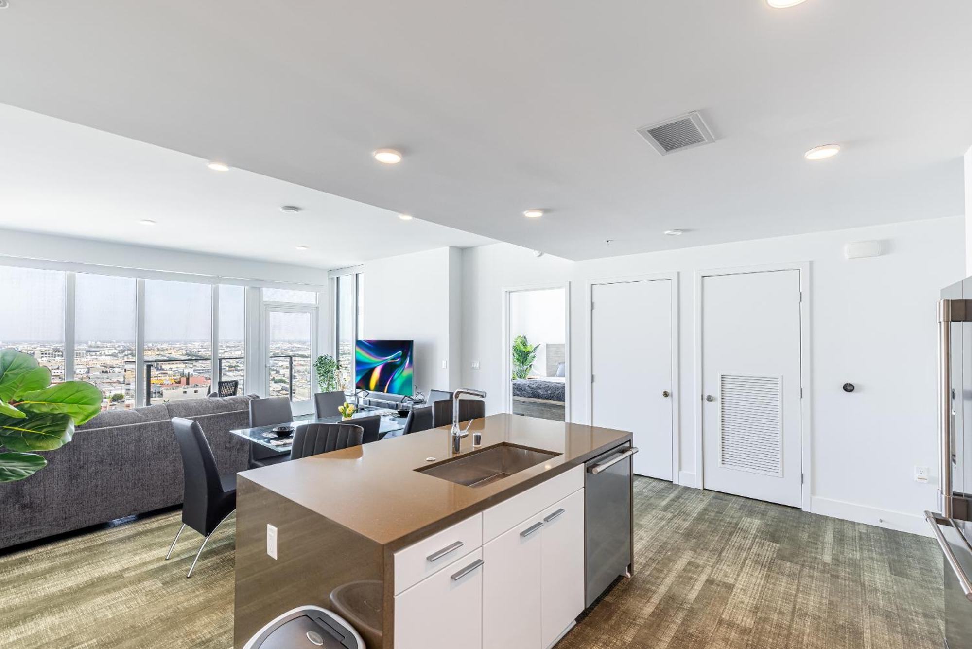 Top Floor High Rise 3 Bed Dtla Skyscraper Penthouse Лос Анджелис Екстериор снимка